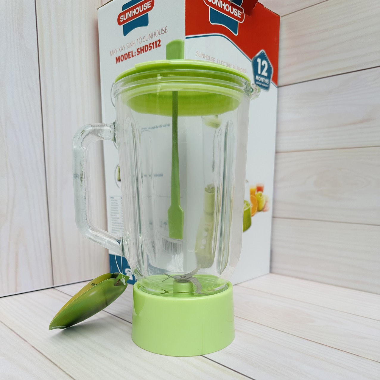 Sunhouse shd 5112 blue blender parts-glass body, knife blades, Ron