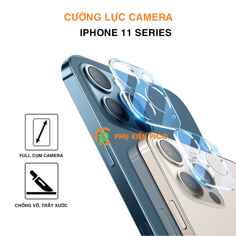 Cường lực camera Iphone 11 / Iphone 11 Pro / Iphone 11 Pro Max full camera độ cứng 9H - Dán camera Iphone 11 Series