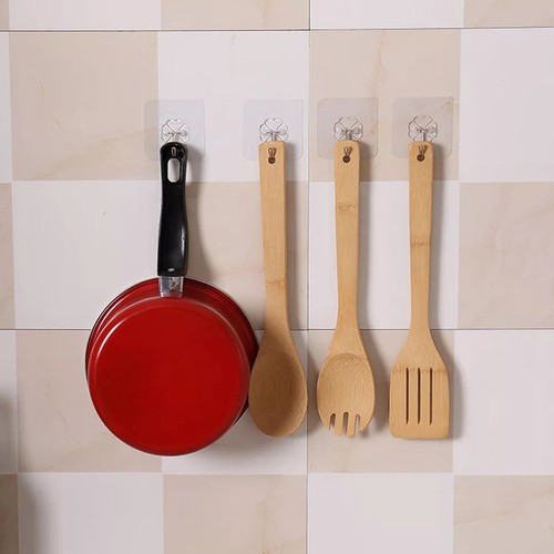 2 Móc Dán Tường Trong Suốt Siêu Dính