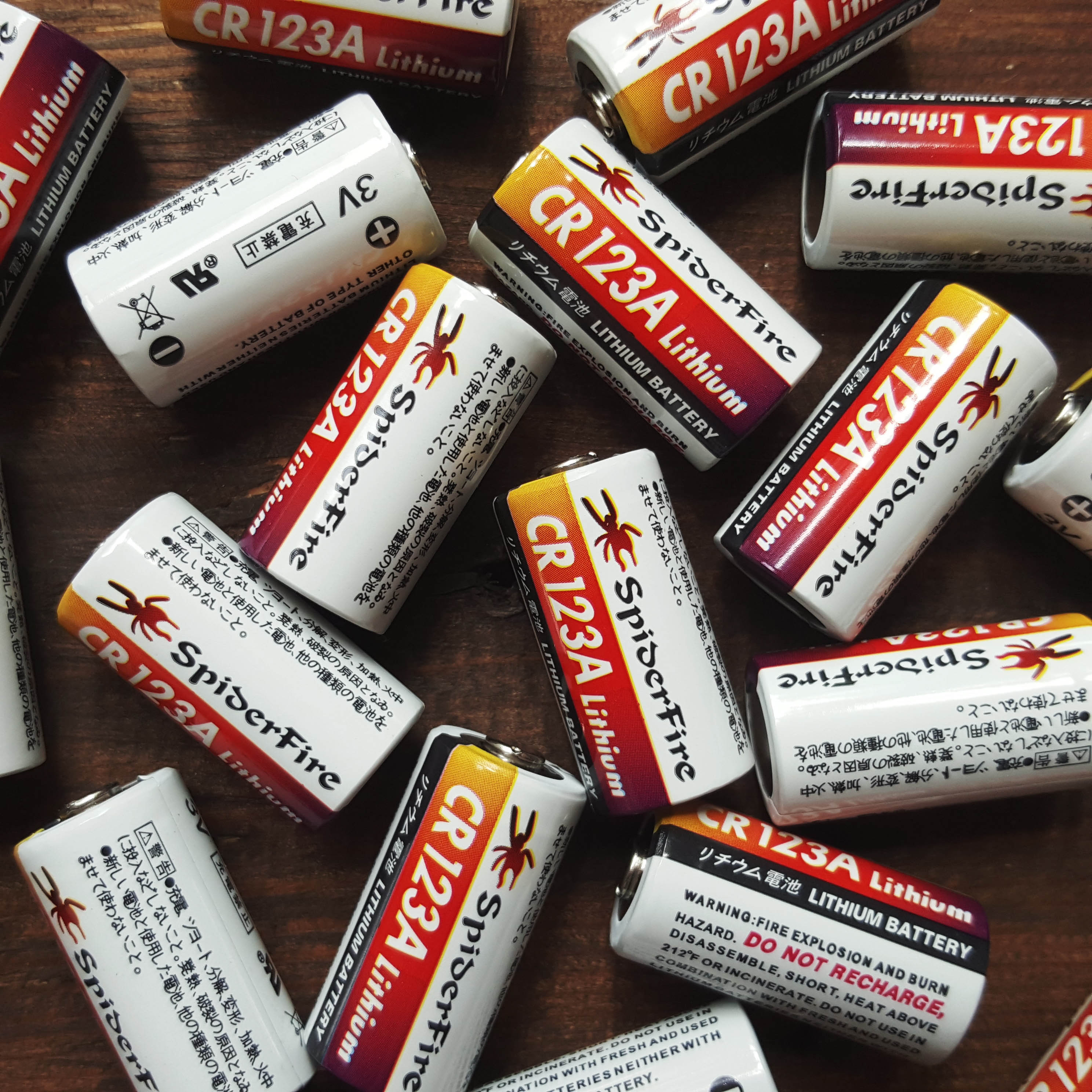 Battery cr123a spiderfire 3v 1200mah