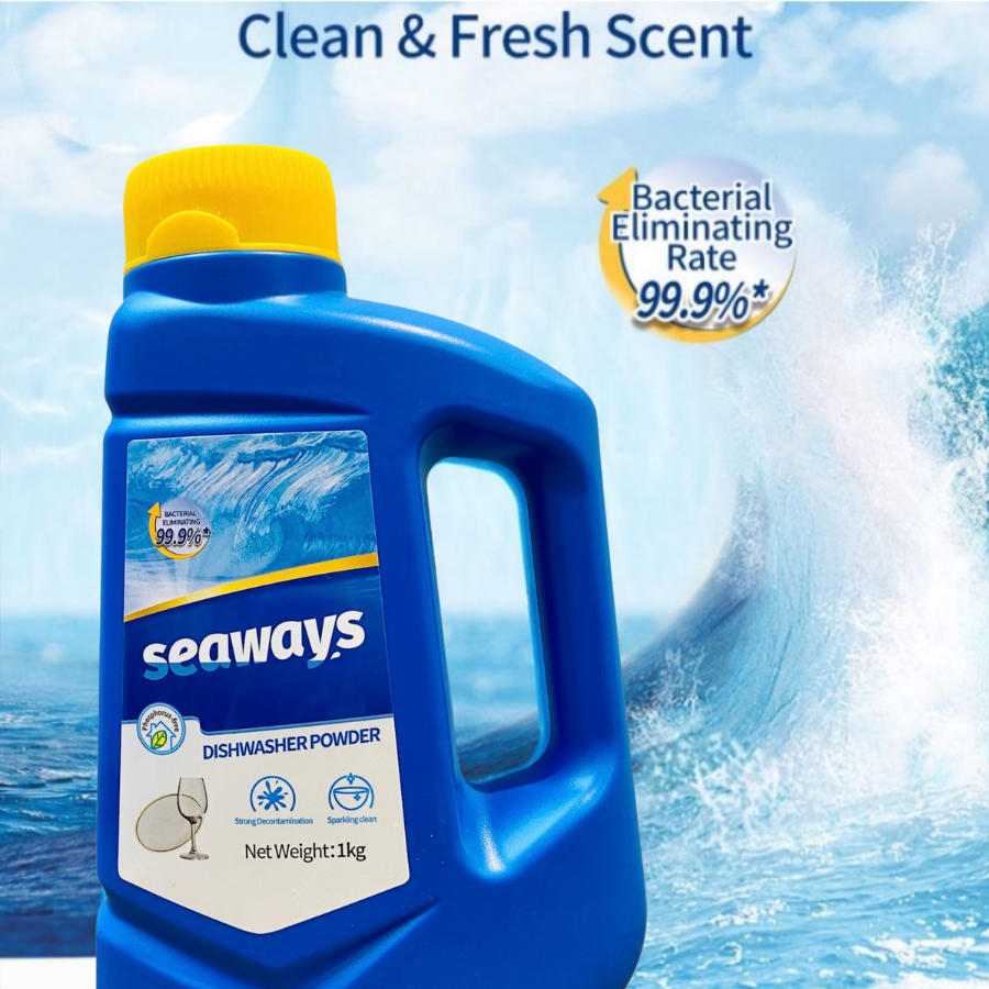 Bột Rửa Chén Bát Seaways 1kg - Dành Cho Máy Rửa Chén Bát/ Dùng cho mọi máy rửa chén