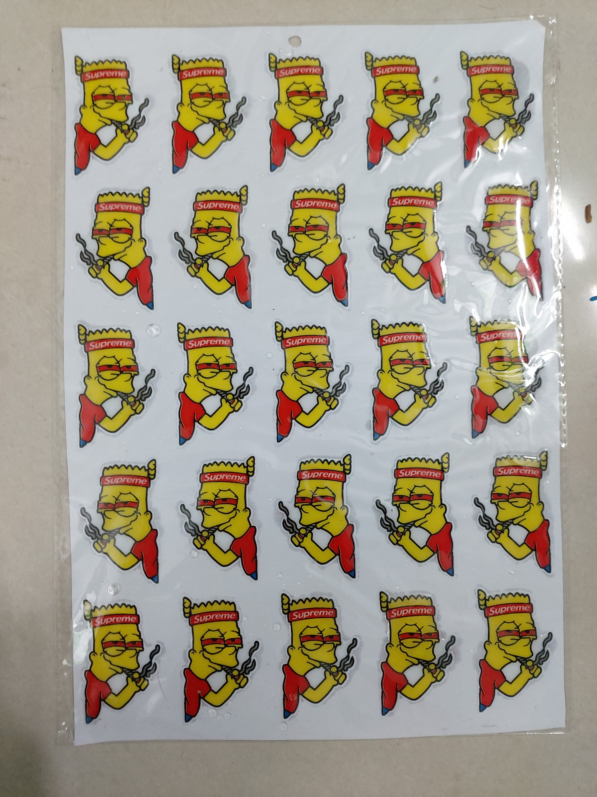 Logo sticker nổi hút thuốc trọn bộ 25 con