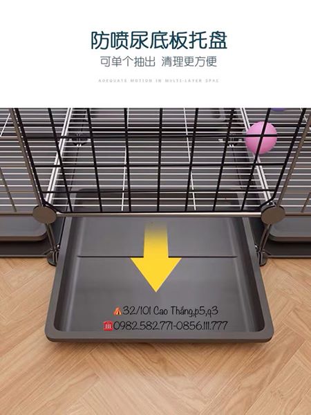 CHUỒNG QUÂY KÍN KÈM KHAY VỆ SINH SIZE 45
