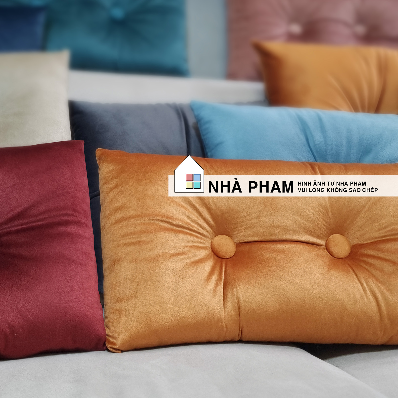 Gối Sofa Trang Trí SMILE PHAM (45cmx45cm)