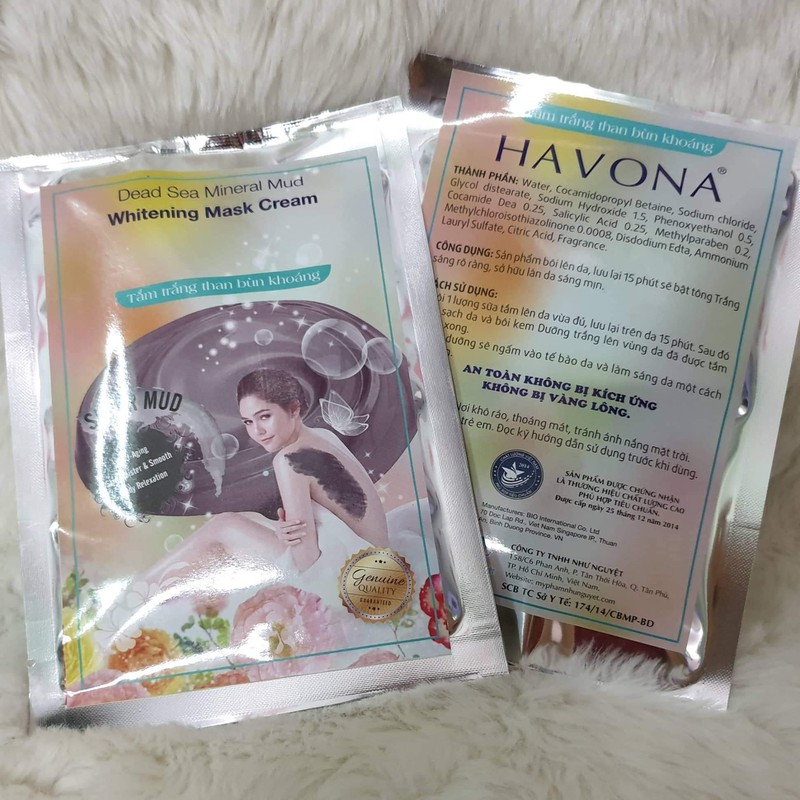 Kem Tắm Trắng Havona Bùn Khoáng