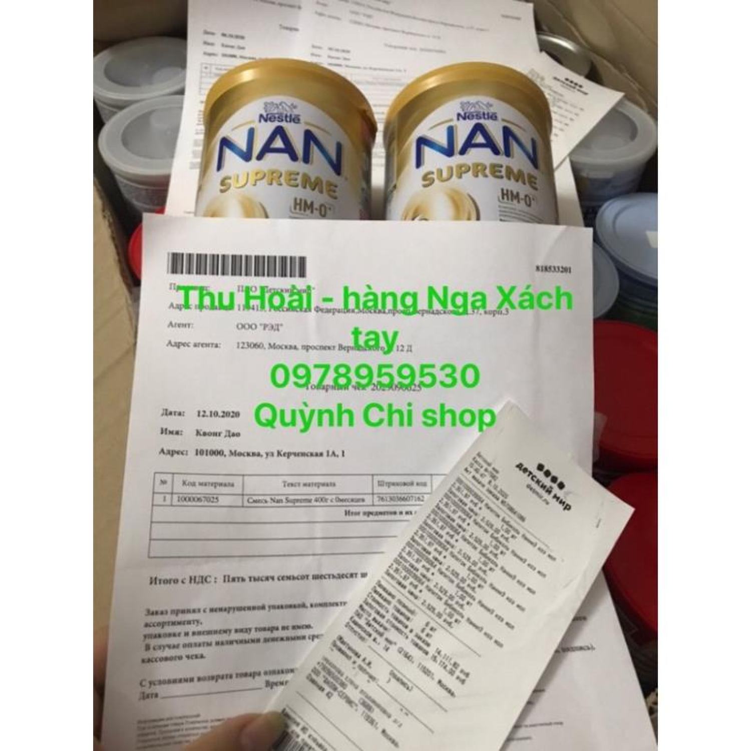 [HÀNG NGA] Sữa NAN Supreme Nga HMO 400gr/800gr