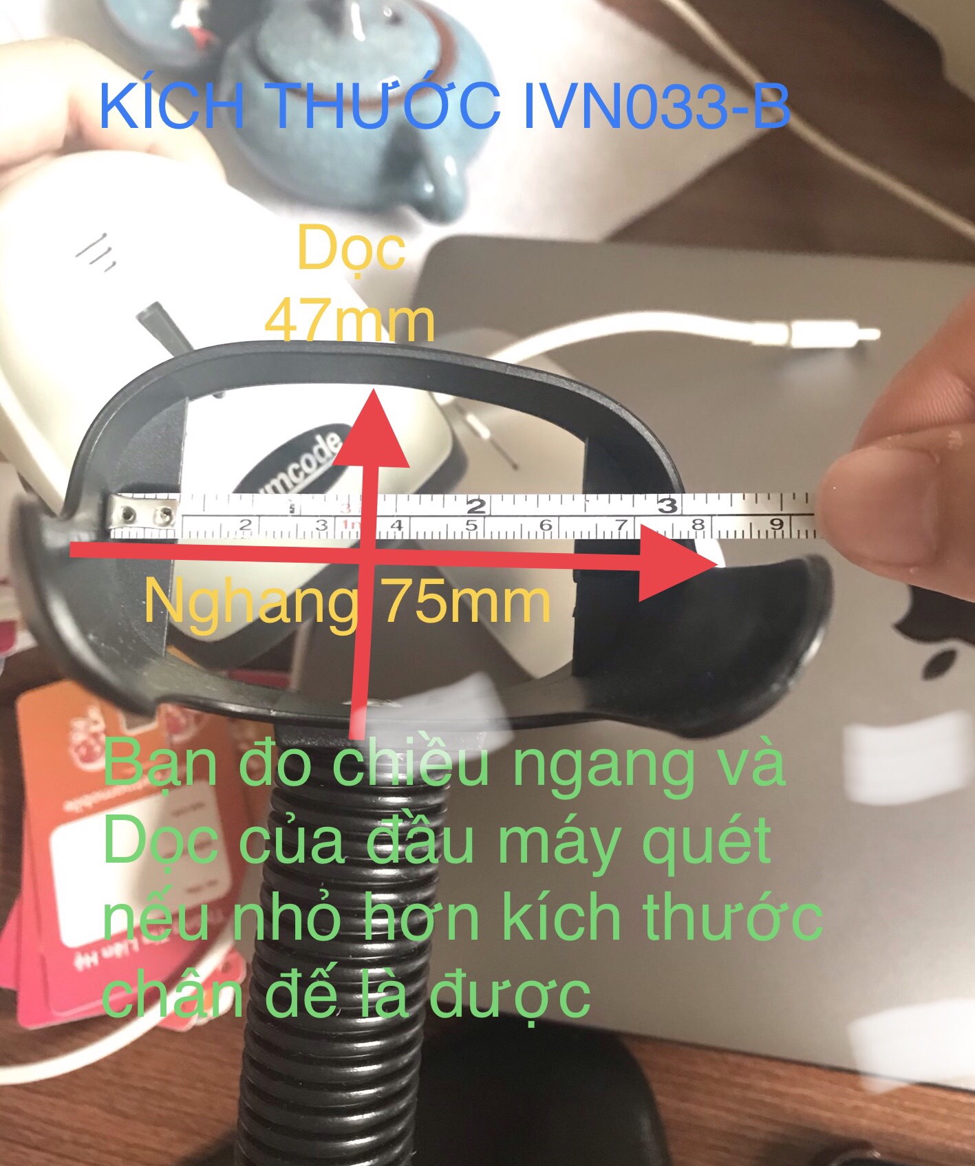 [Rẻ vô địch]chân đế giá đỡ máy quét mã vạch ivn033
