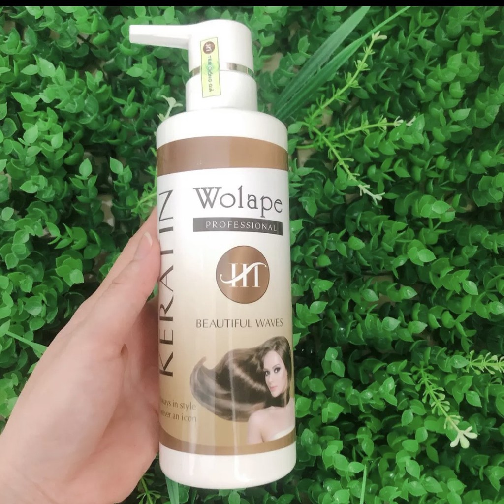 Keratin tươi wolape HT phục hồi tóc hư tổn 500ml.