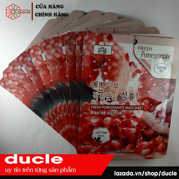 Mặt Nạ Lựu 3W CLINIC Hàn Quốc 23ml/1 miếng