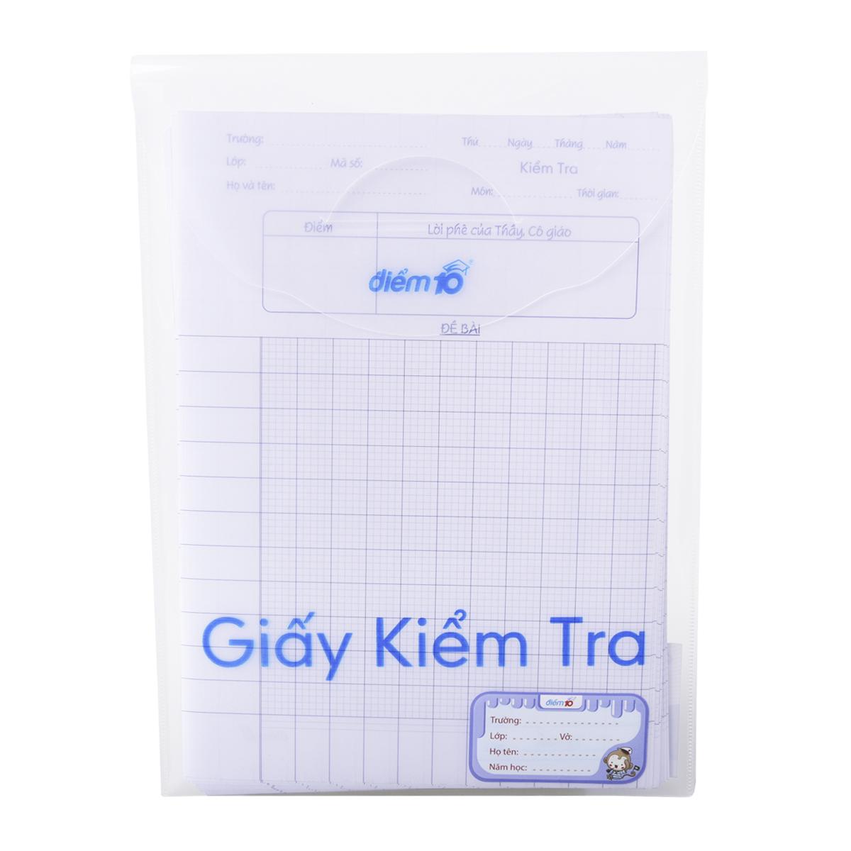 Giấy kiểm tra điểm 10 tp-gkt03 5 ô ly vuông