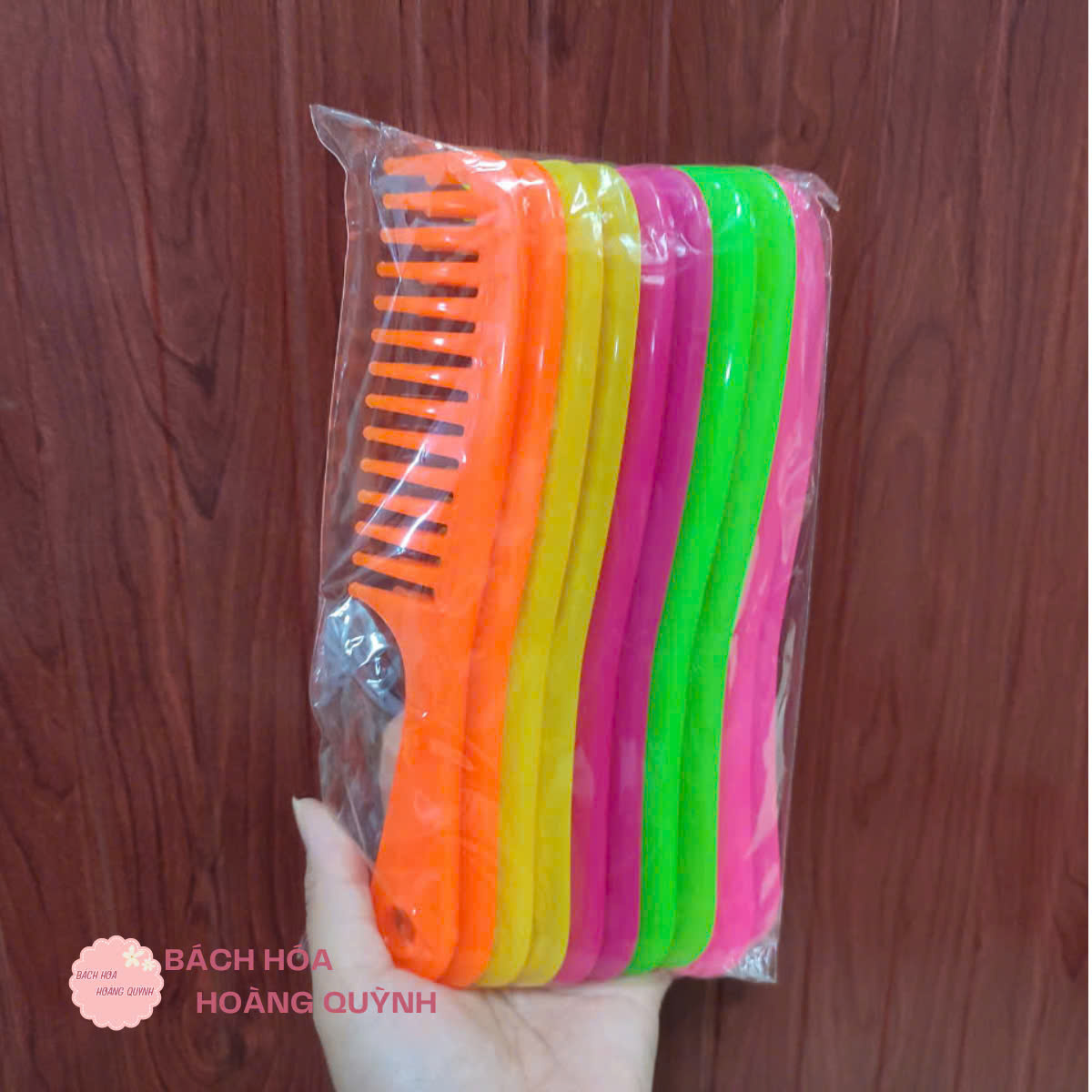Set 2 Lược răng thưa - lược xù chải tóc xoăn Vĩnh Phước