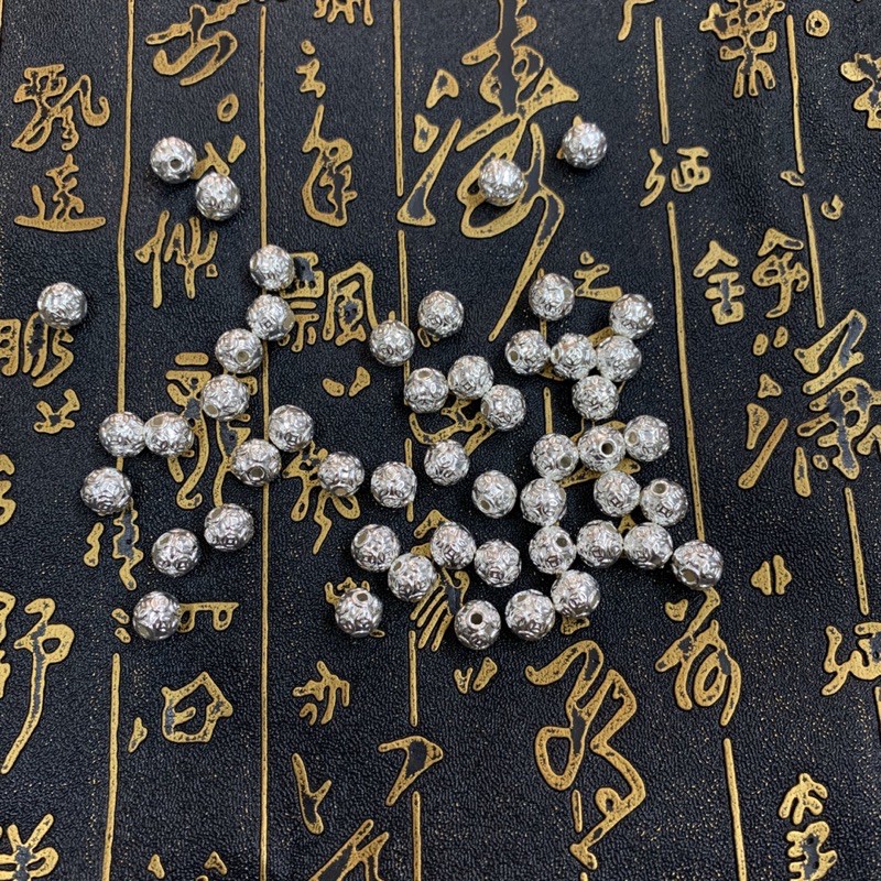 Combo 2 Bi 8ly Bạc 925 - Bi Bạc - Bi Bạc Xi Vàng