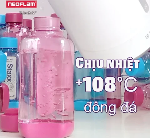 [Hàng chính hãng] Chai nước Tritan Staxx 500ml, Neoflam Hàn Quốc