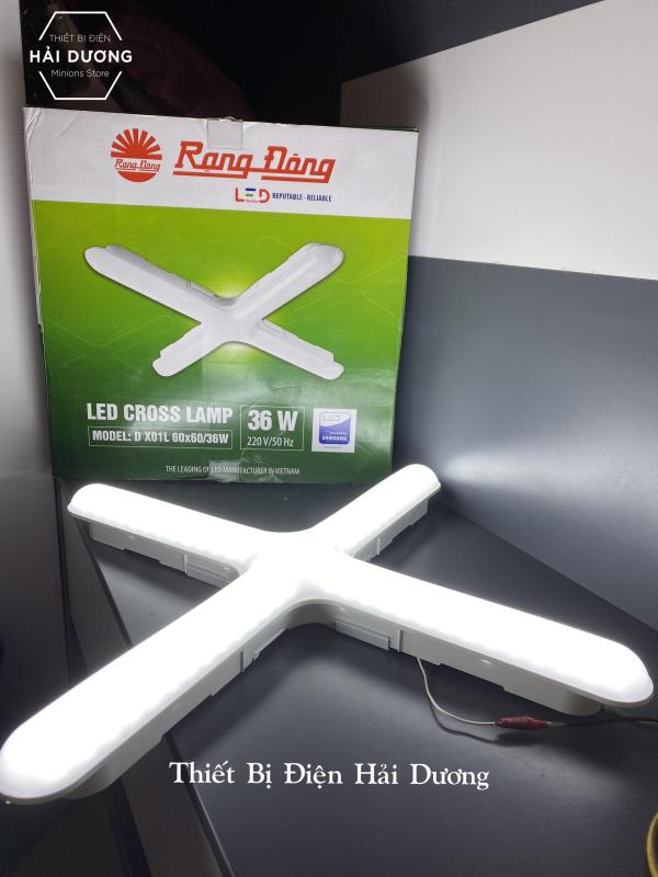 Đèn Led Treo Tường Gắn Trần Chữ X Rạng Đông DX01L 60x60/36W Trắng