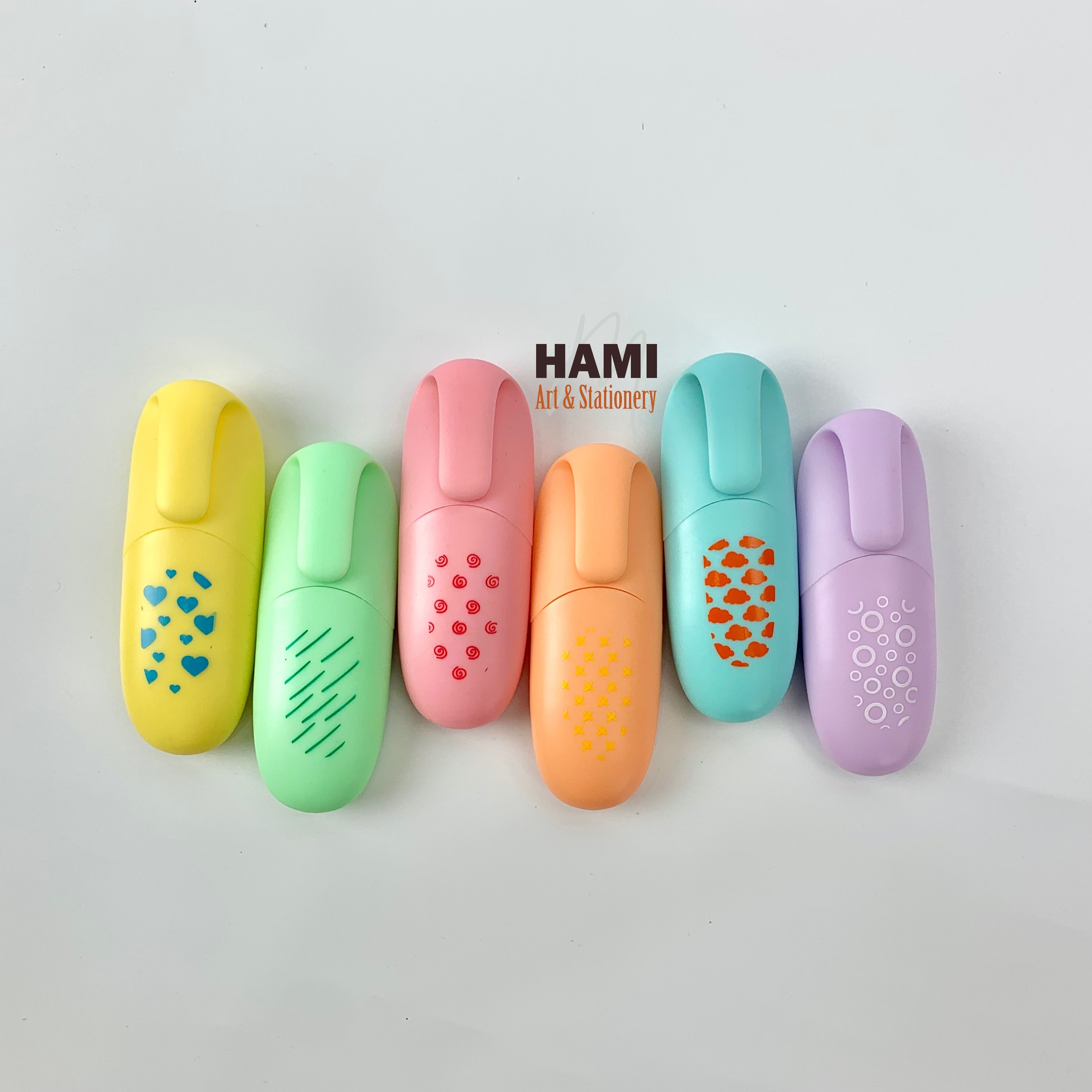 Bút dạ quang mini tone pastel Marvy HL60P