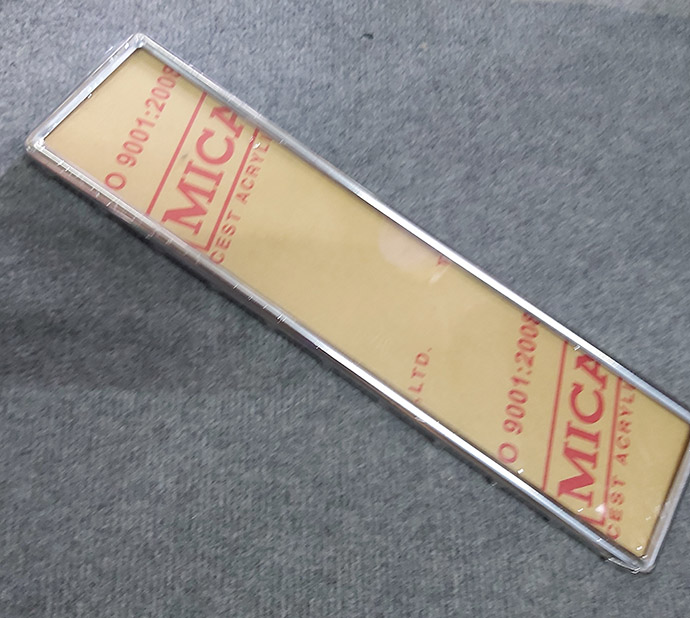 Khung Biển Số Dài Ô Tô Trước Inox Gò