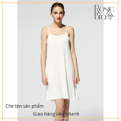 Váy 2 dây dáng suông kèm bra Ct212