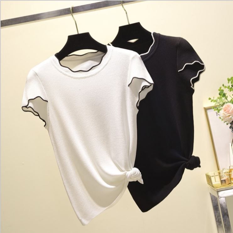 Áo Crop-Top cuốn biên