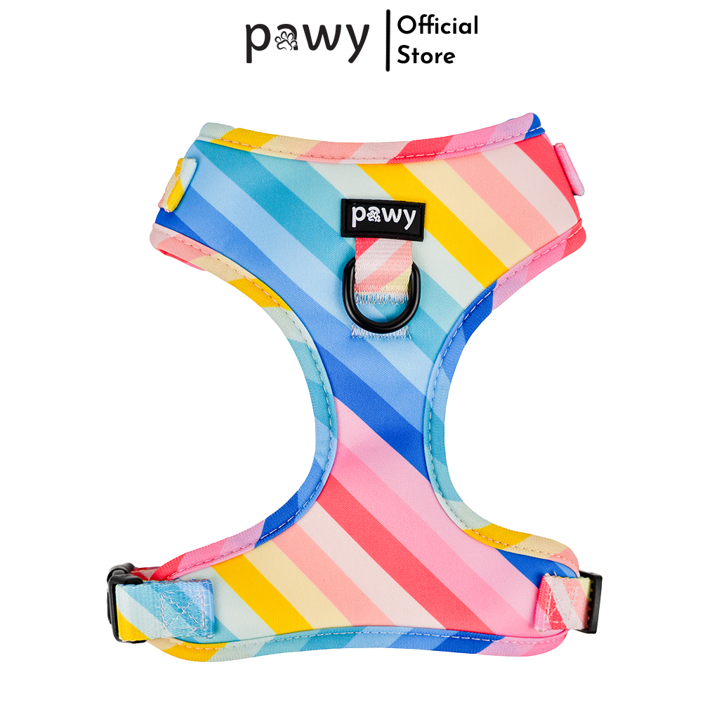 Pawy Adjustable Dog Harness - Sunset Rainbow Collection