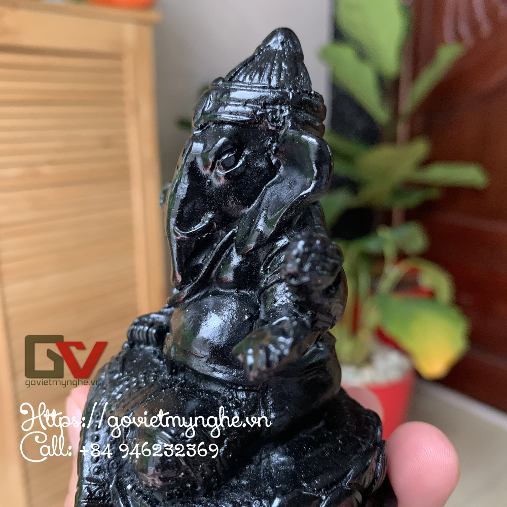 Stone Ganesha Statues (Black Color)