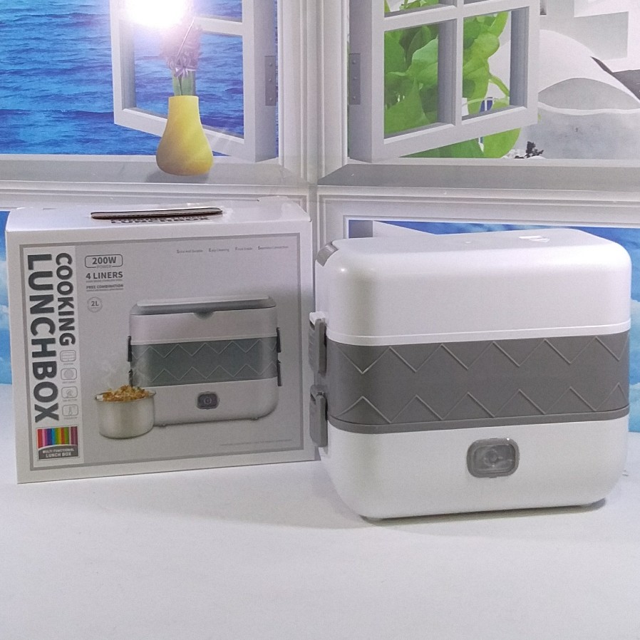 Hộp Cơm Cắm Điện Văn Phòng,hộp cơm innox 2 tầng 4 ngăn