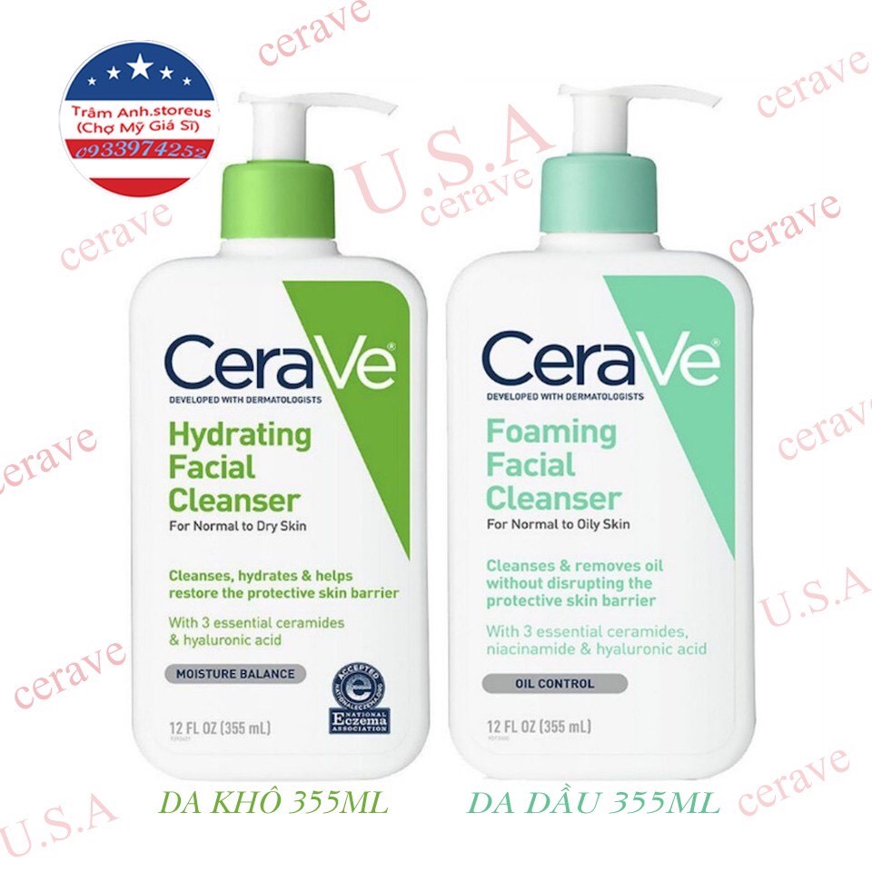 SỮA RỬA MẶT CERAVE FOAMING FACIAL CLEANSER