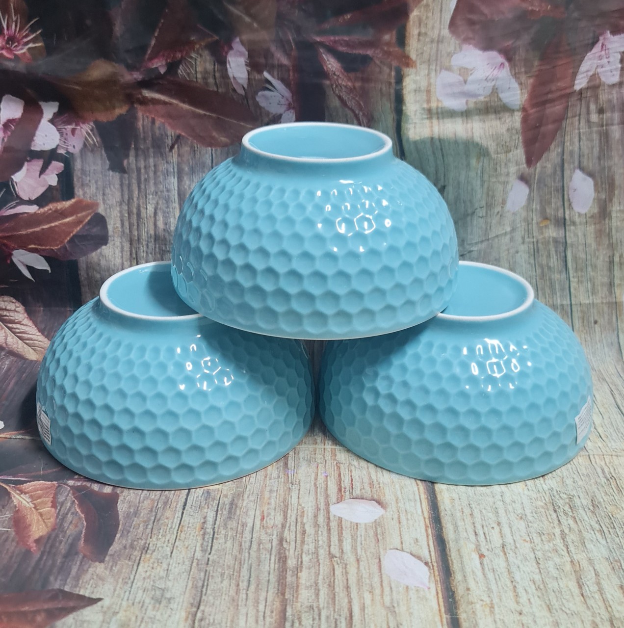 Tô sứ màu xanh ngọc 18cm - tô sứ màu xanh ngọc