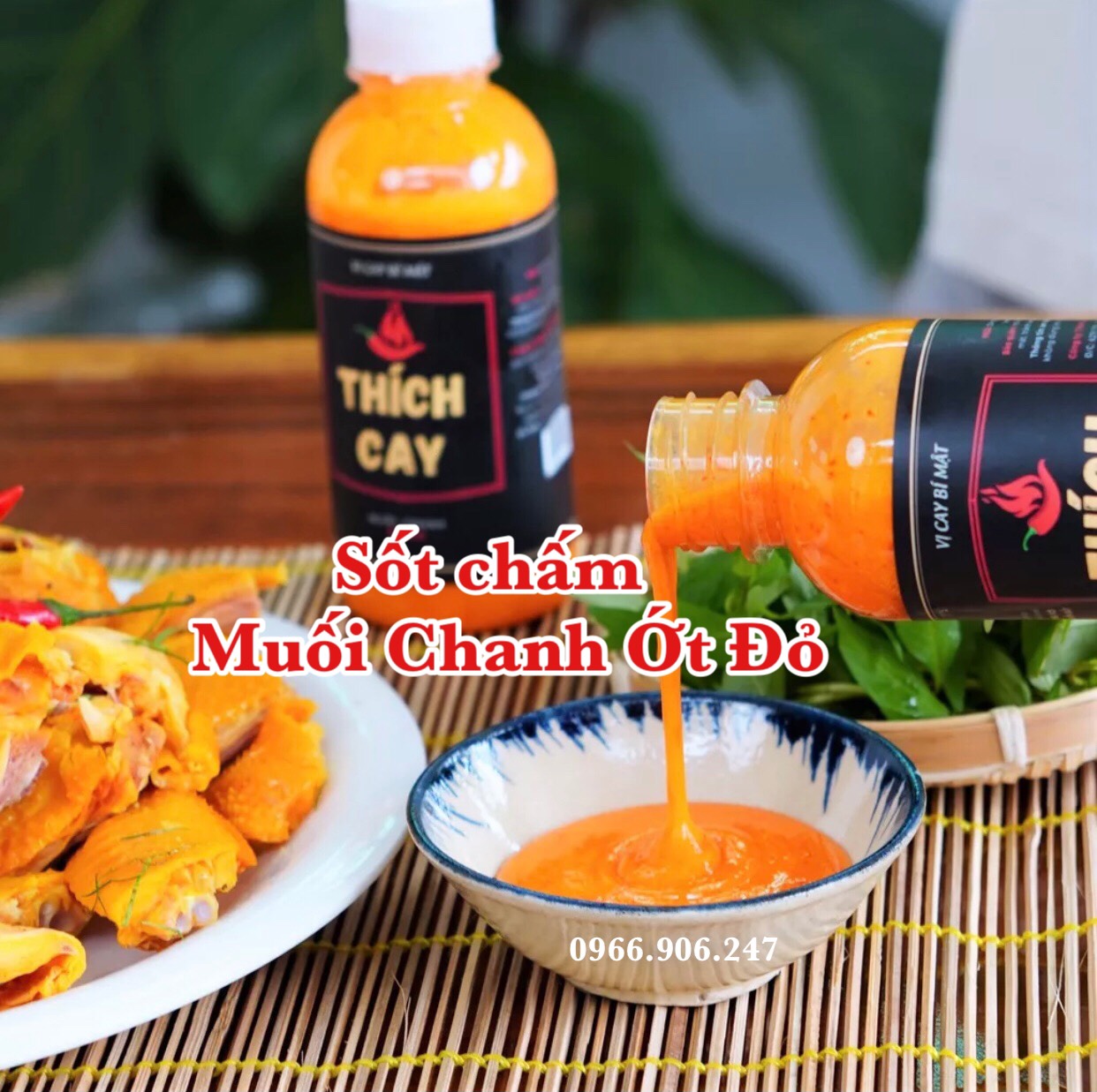 Muối Chanh Ớt Đỏ Thích Cay - Nước sốt chấm đỏ