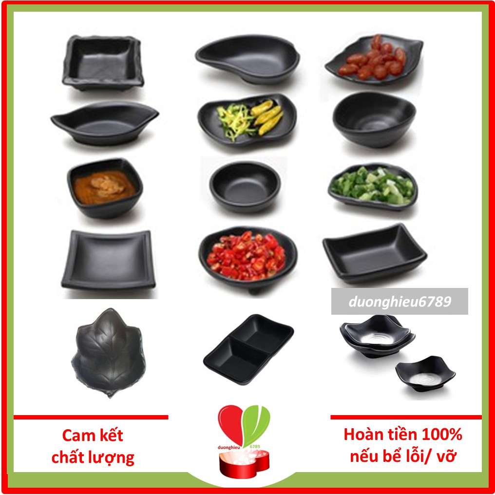 Đĩa Chấm, Bát Đựng Gia Vị Nhựa Phíp Melamine Đồ Dùng Nhà Bếp Nhiều Mẫu Lựa Chọn - Duonghieu6789