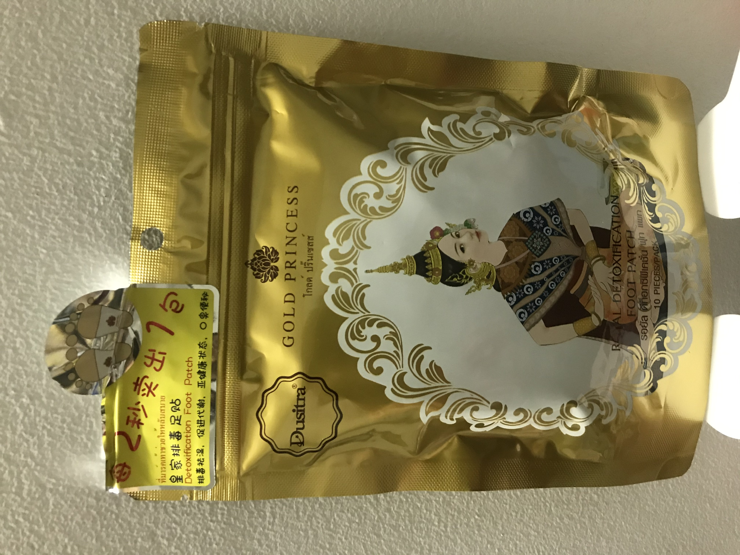 Miếng dán thải độc bàn chân Gold Princess