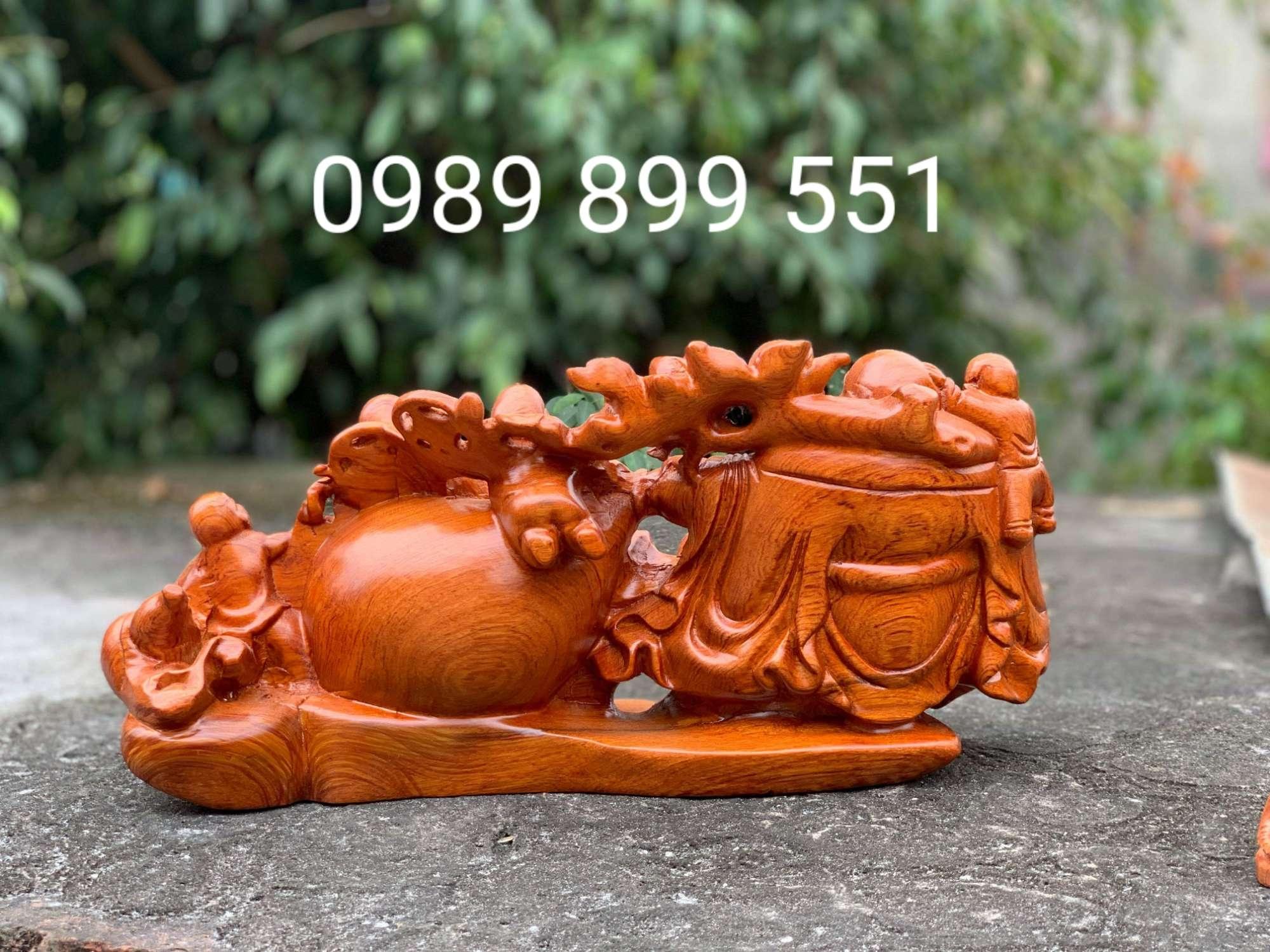 Tượng phật di lặc ngũ phúc ngang 40cm