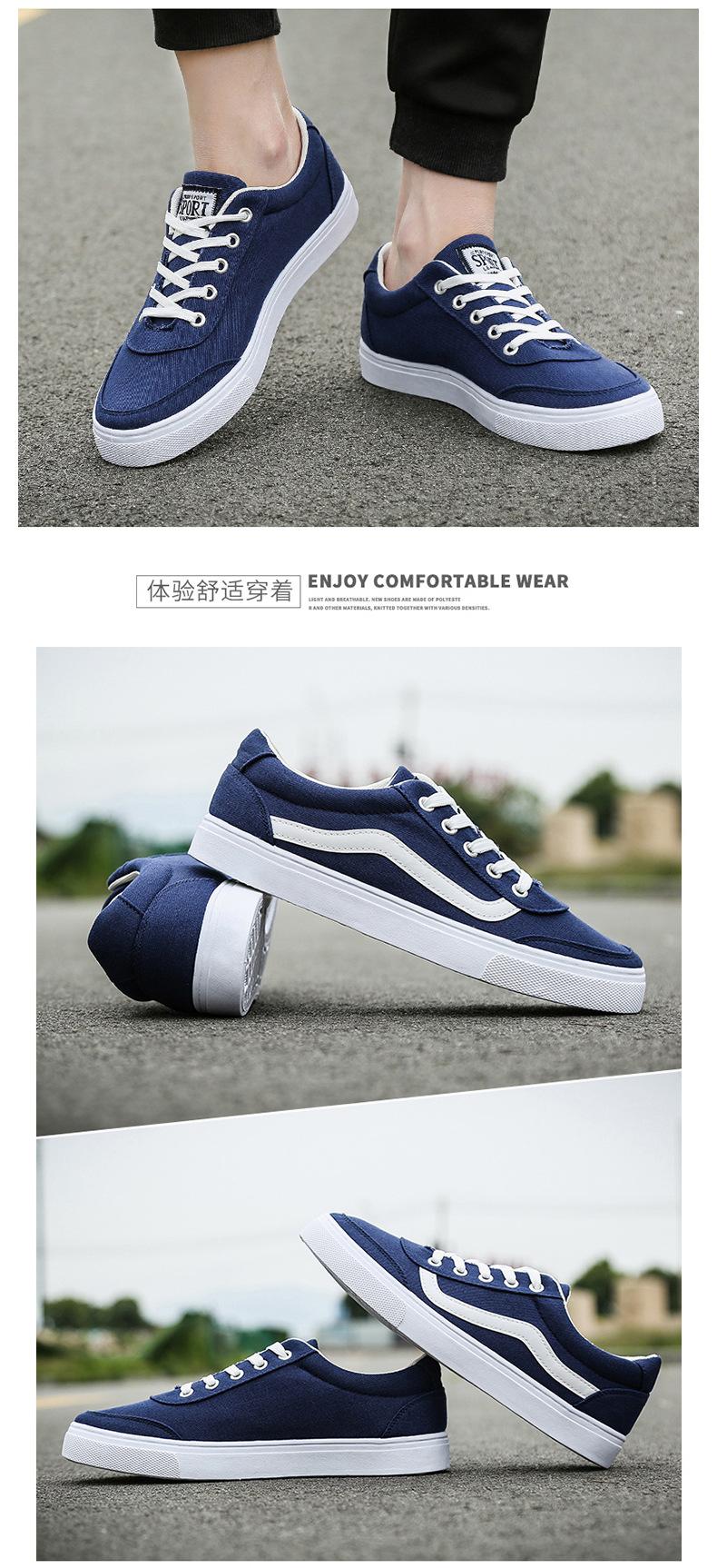 Giày thể thao nam SZ030, size từ 39-44 (Xanh phối trắng)
