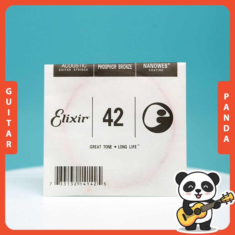 [HCM]Bộ Dây Đàn Guitar Acoustic Elixir 16027 Cao Cấp Guitar Panda