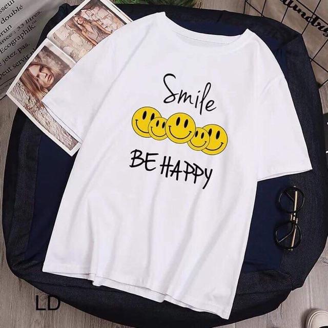 Áo phông Smile Be Happy mặt cười LDU0619