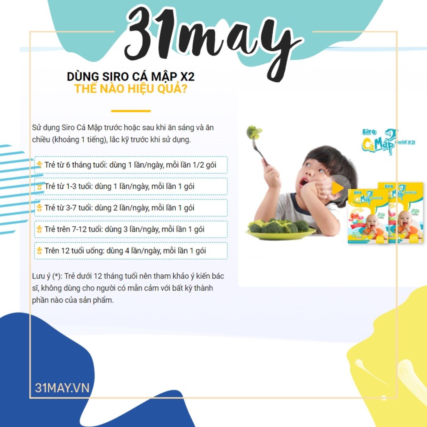 Siro Cá Mập Gold X2 Cho Bé Ăn Ngon Chính Hãng