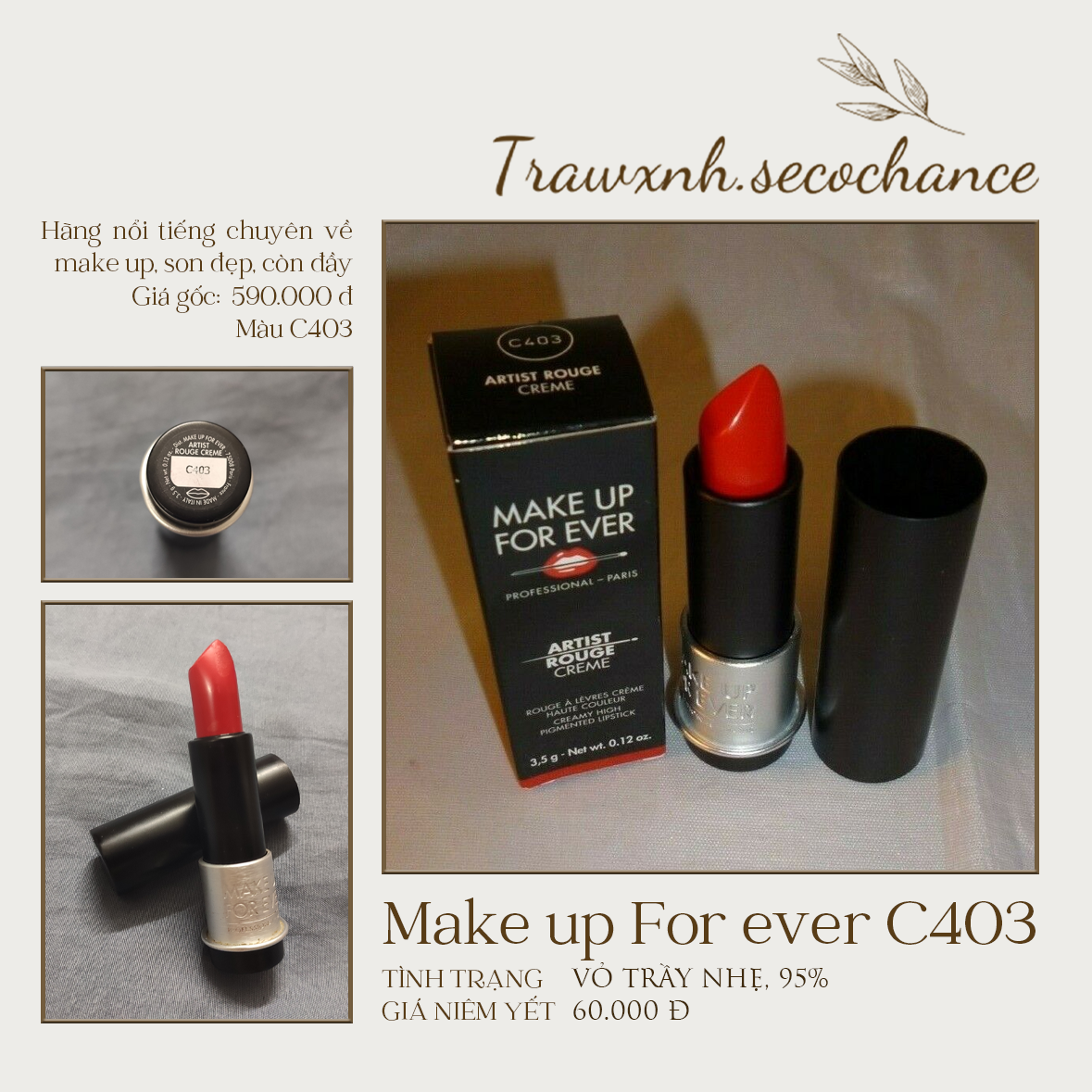 THANH LÝ BẢNG SON CELEBEAU NEW 99%