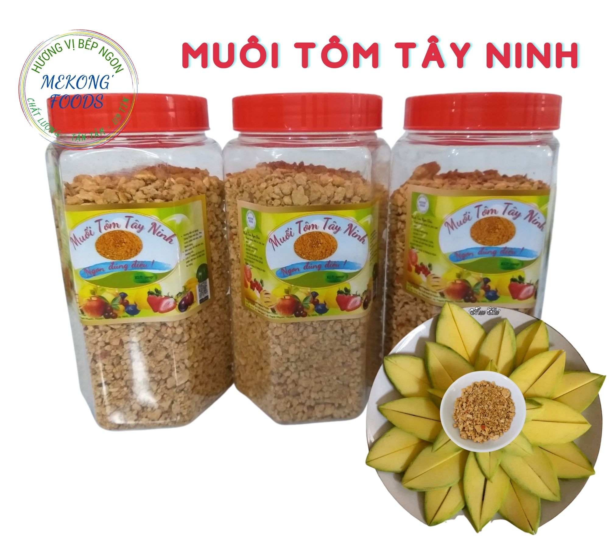 Muối Tôm Tây Ninh hủ 500gr Siêu Ngon