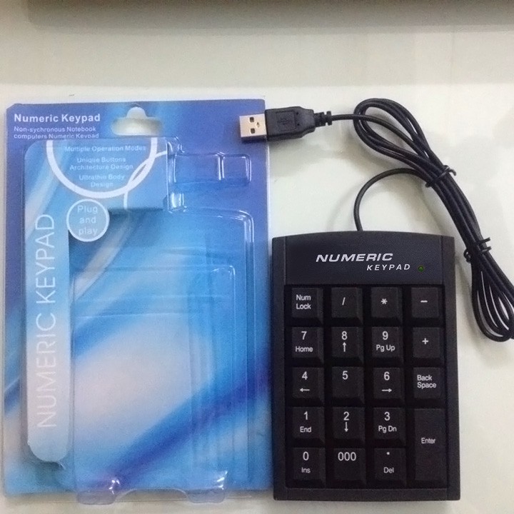 Bàn phím số có dây Numeric Keypad - PC20