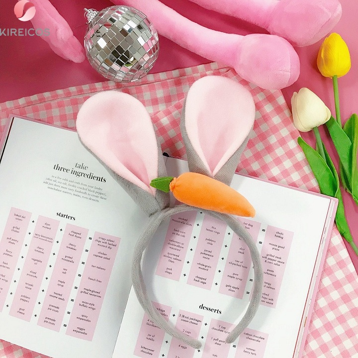 Cài tóc thỏ gặm cà rốt đáng yêu xinh xắn dễ thương dành cho nữ - kireicos