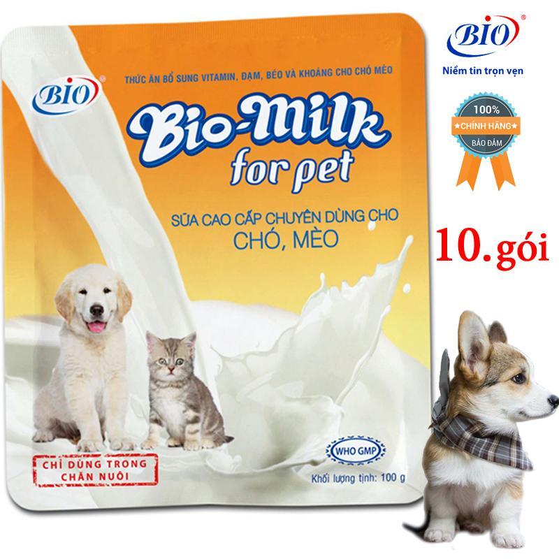 COMBO 10 BỊCH SỮA BIO MILK CHO CHÓ MÈO-79400