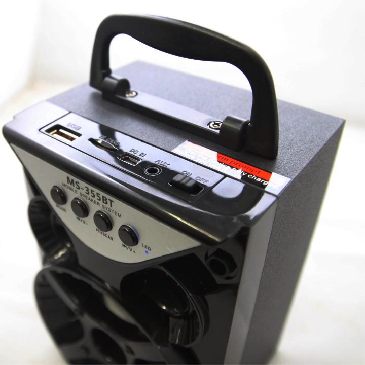 Loa gỗ Bluetooth xách tay MS-355BT