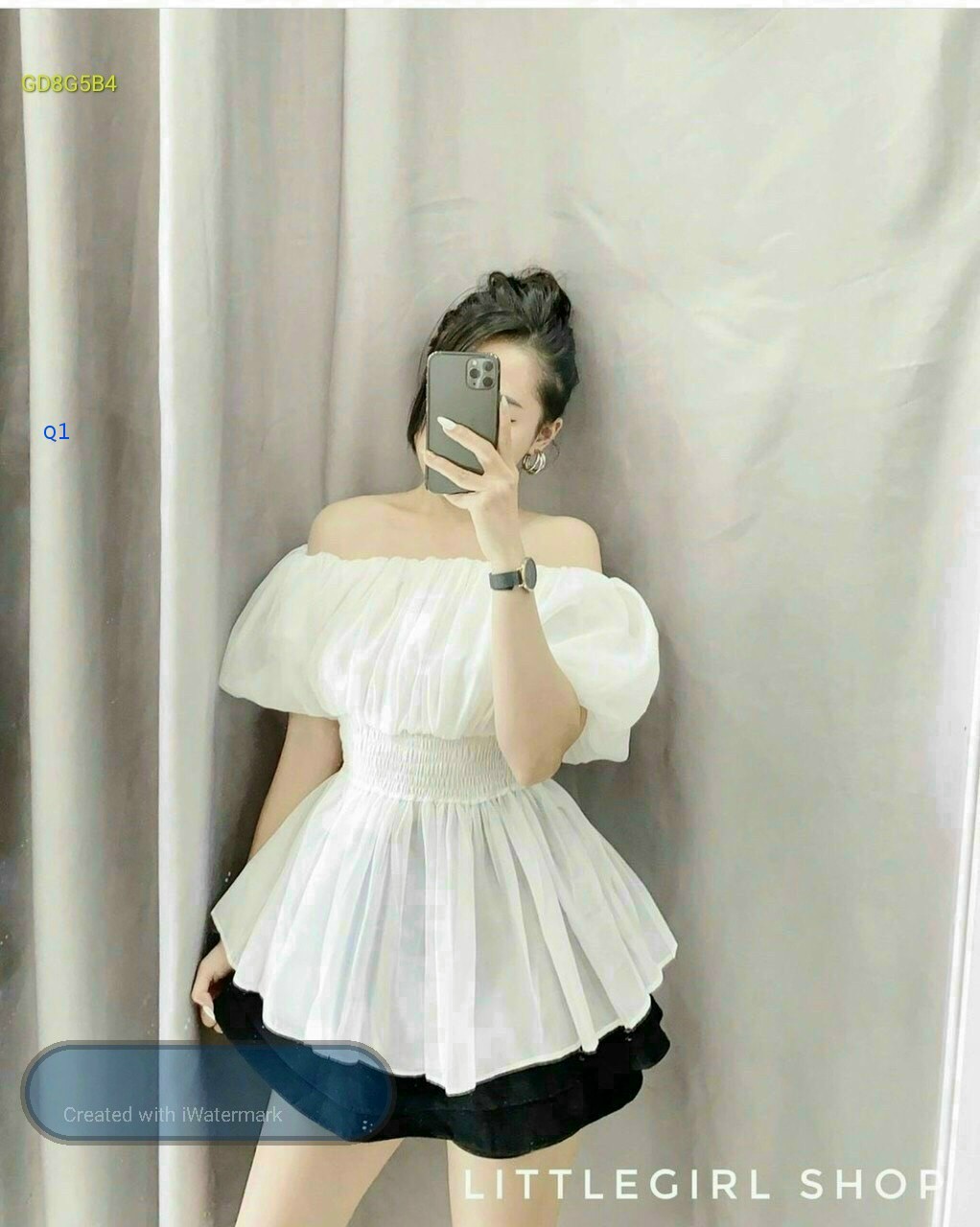 [Hot] Áo Trể Vai Nhúm Eo