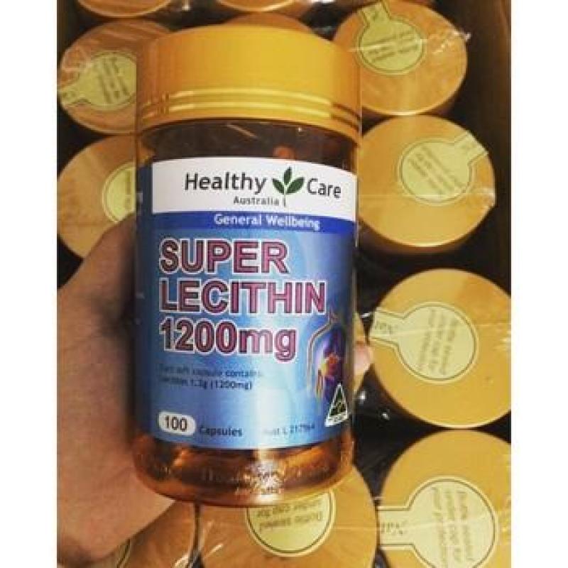 Mầm đậu nành Super Lecithin 1200mg Healthy Care Úc 100 viên nhập khẩu