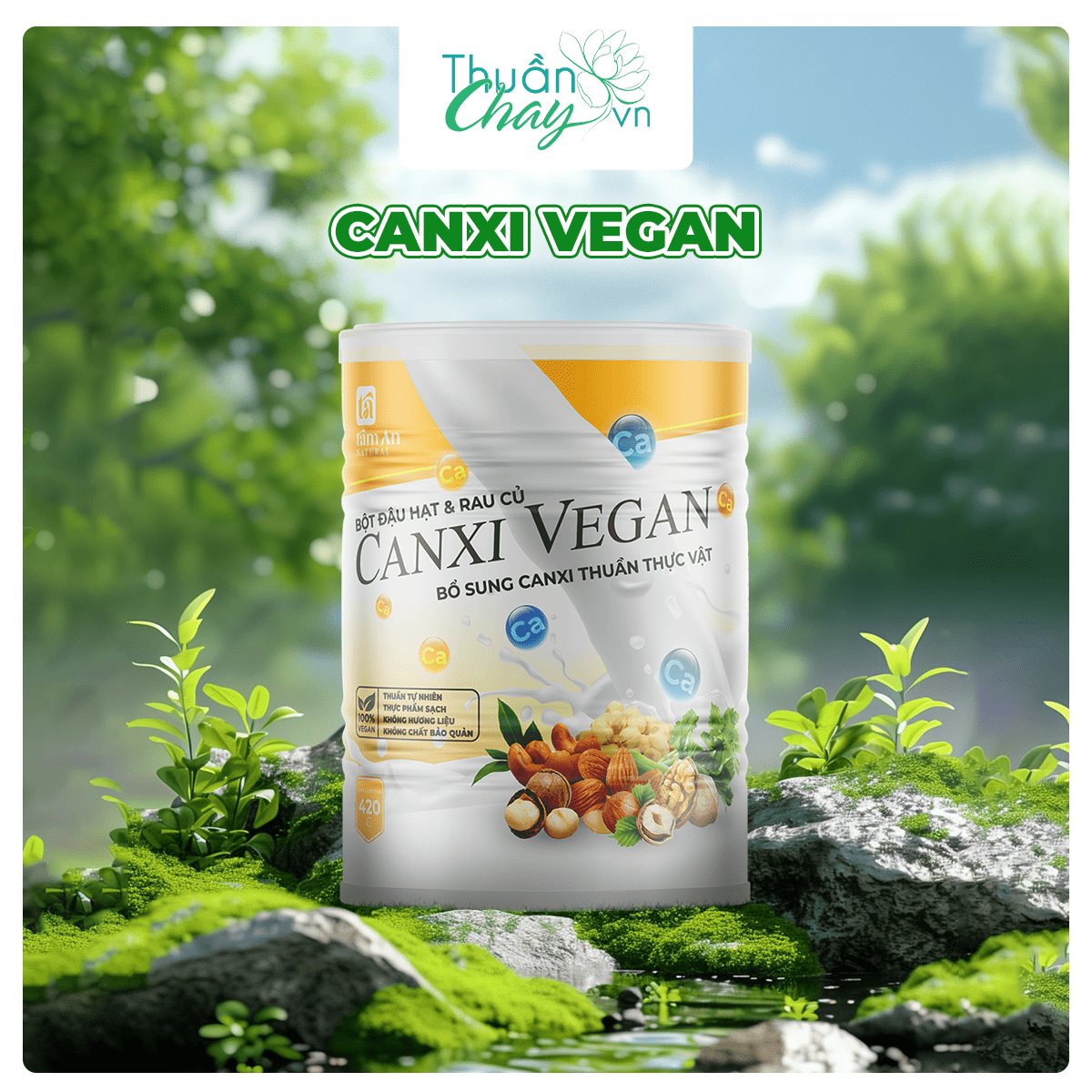 BỘT ĐẬU HẠT & RAU CỦ CANXI VEGAN - 420g