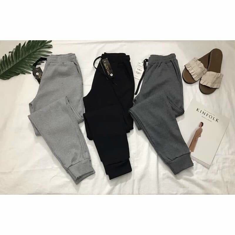 Quần Jogger Len Tăm chất dày dặn , co giãn tốt