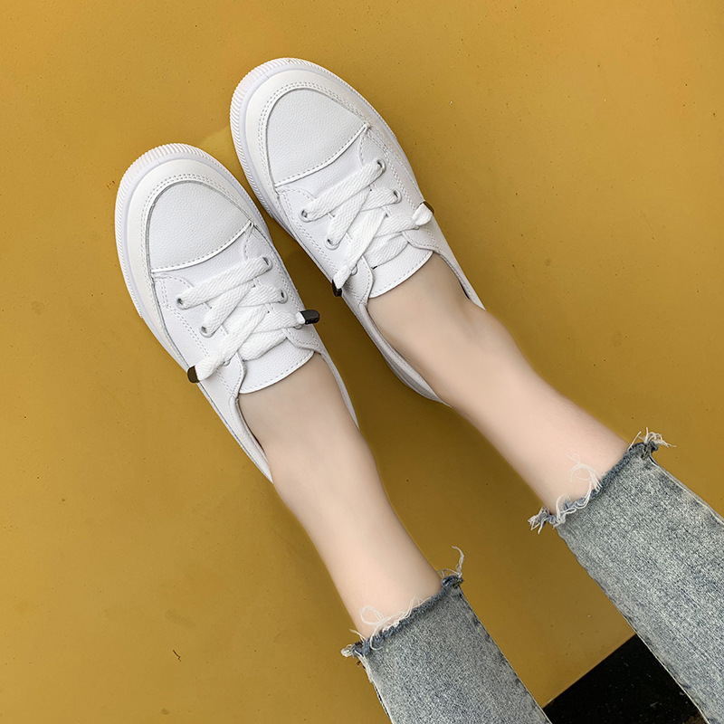 Fiship Giày nữ| Giày lười dáng thể thao trắng cao cấp| slip on nữ hàng QC loại 1 - KhanhlinhshopS