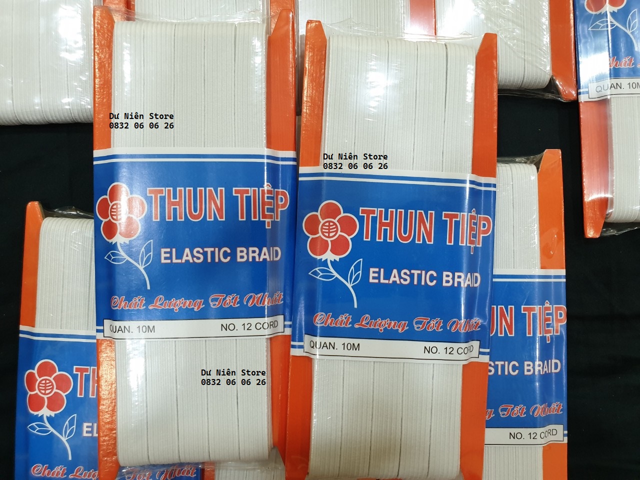 Thun Tiệp Hoa Mai Đủ Size Vĩ 10 Mét.