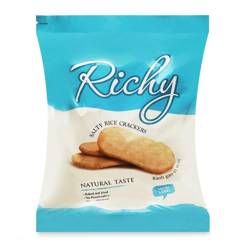Bánh gạo Richy Plus vị mặn 105g