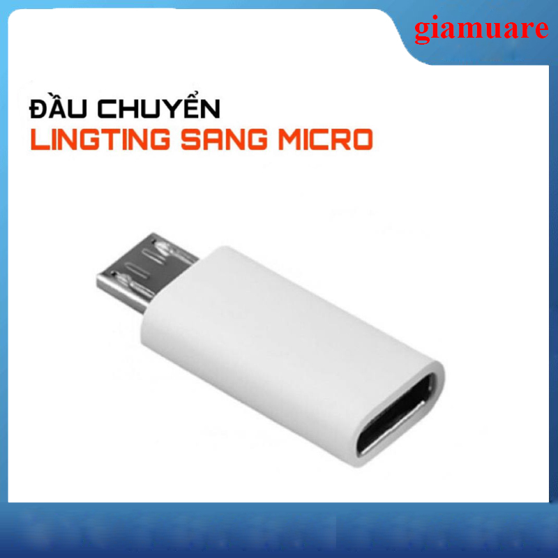 Lightning to Micro USB adapter jack adapter for iPhone iPad and Android