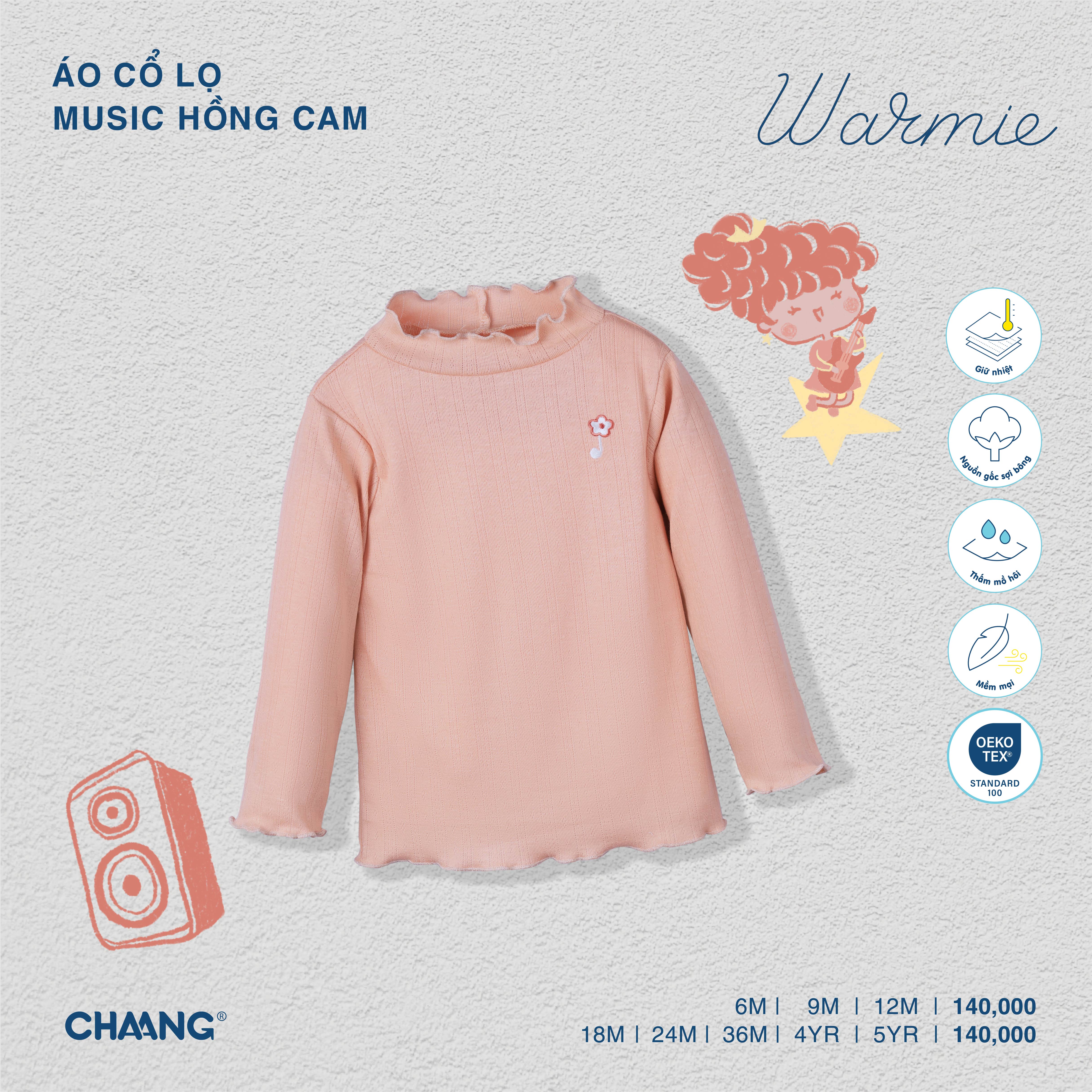 [CHAANG] Áo dài tay cổ lọ Music Chaang